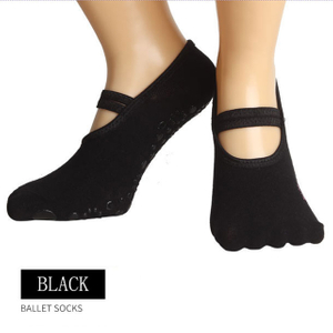 Wholesale Non Slip Toeless And Backless Yoga Sock with Silicone Dots