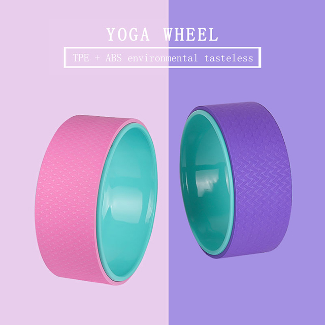Wholesale Eco Friendly TPE with ABS Yoga Wheel with Customer Private Label