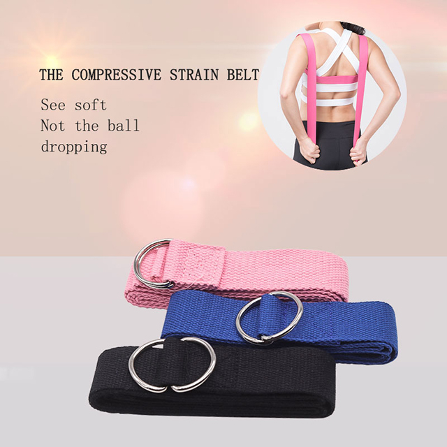 Best Adjustable Exercise Yoga Strap With Metal D-Ring Wholesale