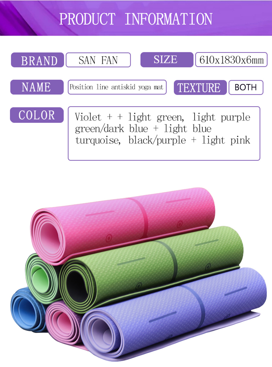No Slip Good Quality Alignment Yoga Mat 6mm Thick Online Buy good quality yoga mat, alignment