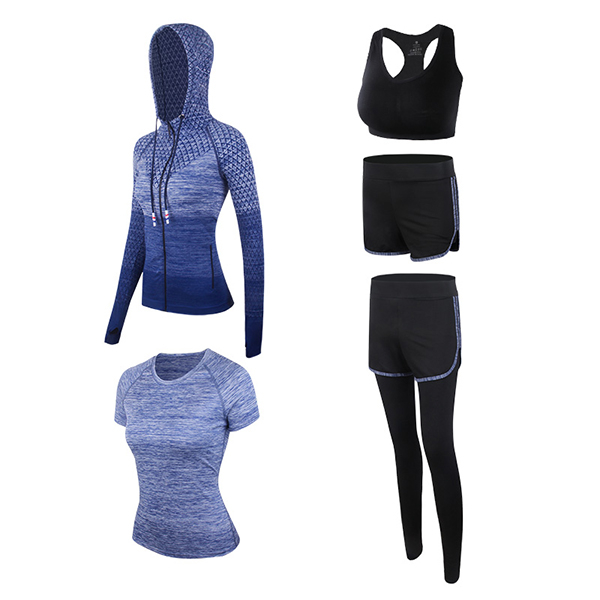 Fashion Casual Tracksuit Set Ladies Hooded Zipper Long Sleeve Pullover Sport Wears Dress Women