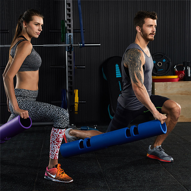  Functional Training Barrel Eco-friendly TPR And Rubber Material Weight Bar Fitness Training VIPR Fitness Tube