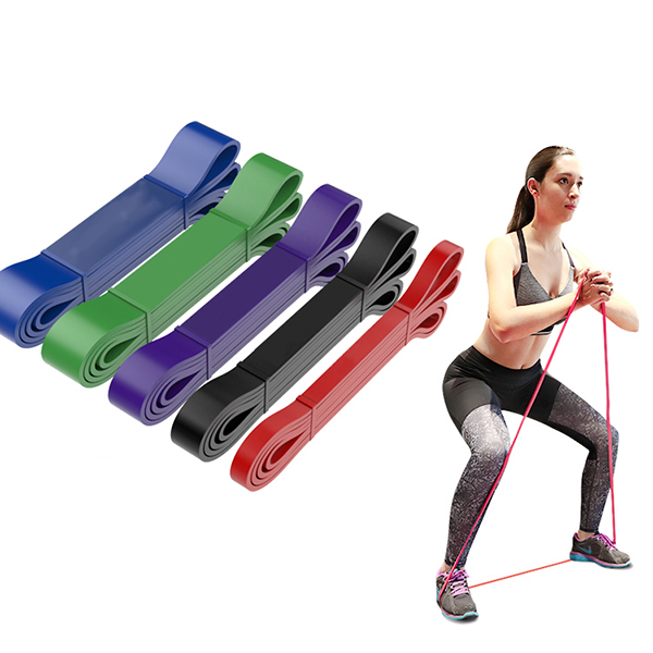 Natural Latex Yoga Elastic Stretching Belt Heavy Duty Exercise Band-for Power Training Pilates