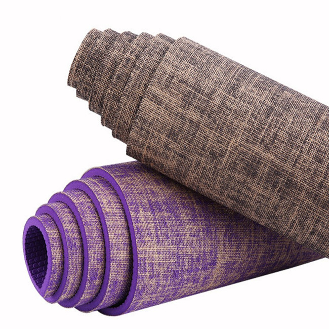 EcoFriendly NonToxic Hemp Reversible Organic Natural Jute Yoga Mat