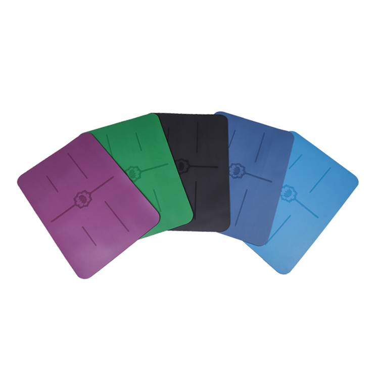 Wholesale Anti Slip Square Small Yoga Mat PU Rubber Meditation Mat