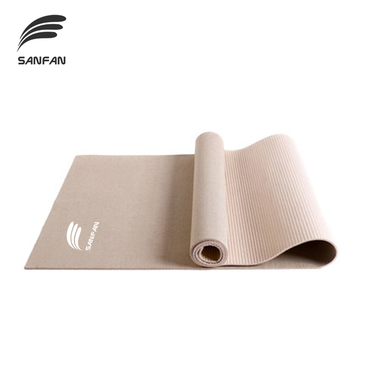 Top Quality Custom Printed Flax Mat Eco Friendly Hemp Jute Pvc Yoga Mat