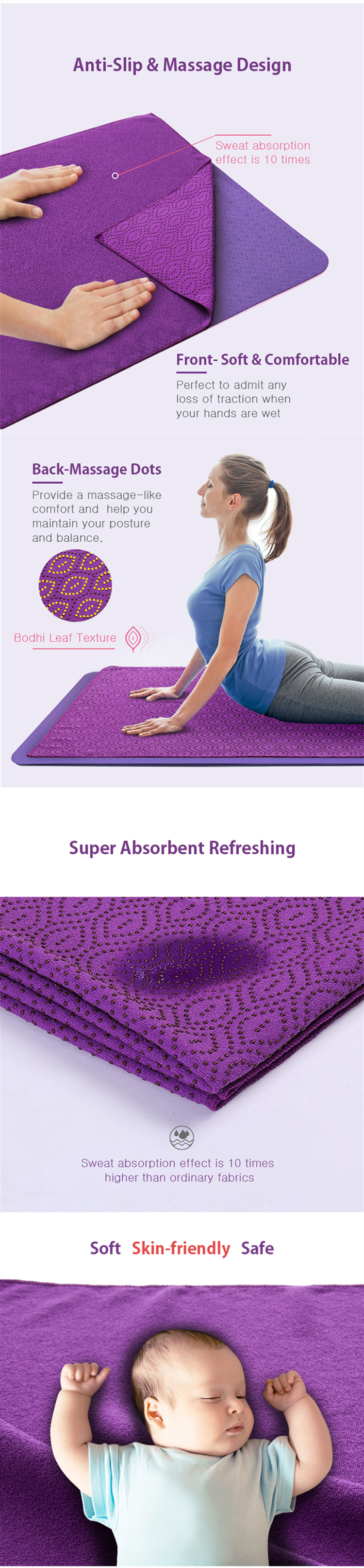 non slip hot yoga mat