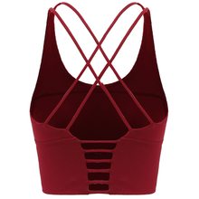 Women's Removable Padded Yoga Gym Workout Fitness Bra Medium Support Workout Sports Bras
